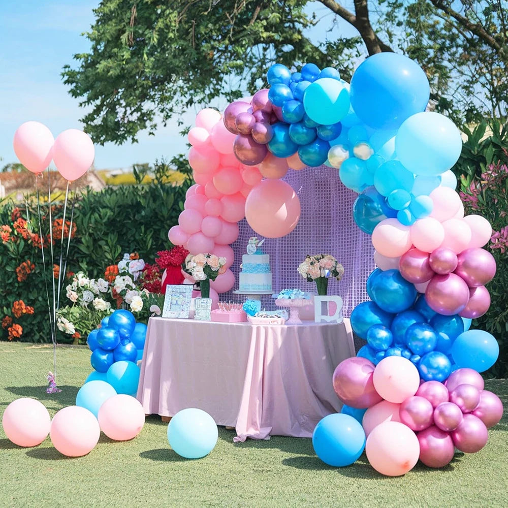 Metallic Assorted Balloons – Decorative Party Decor for Weddings and Birthdays
