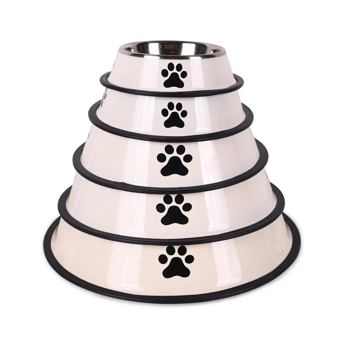 Stainless Steel Pet Bowl – Durable Anti-fall Food Bowl for Dogs and Cats