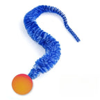 Interactive Cat Worm Toy – Colorful Elastic Teaser for Indoor Pet Play