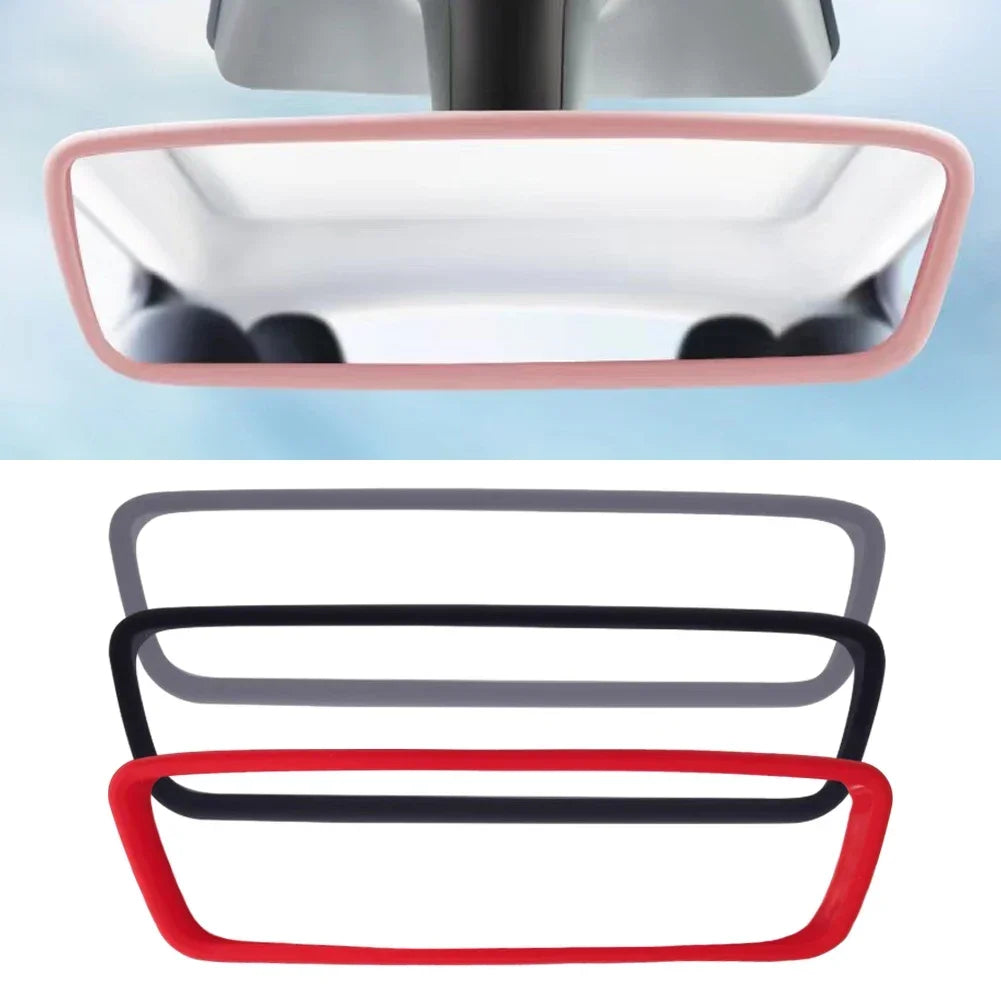 Silicone Rearview Mirror Frame – Protective Interior Cover for Tesla Models