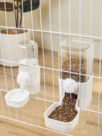 Automatic Cage Pet Feeder – Hanging Food and Water Dispenser for Cats and Dogs