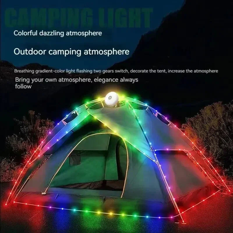 Waterproof LED Camping Strip Light – 10M Atmosphere Belt for Outdoor Decor