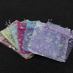 Organza Drawstring Gift Bags – 10x12cm Mesh Pouches for Wedding Party Favors
