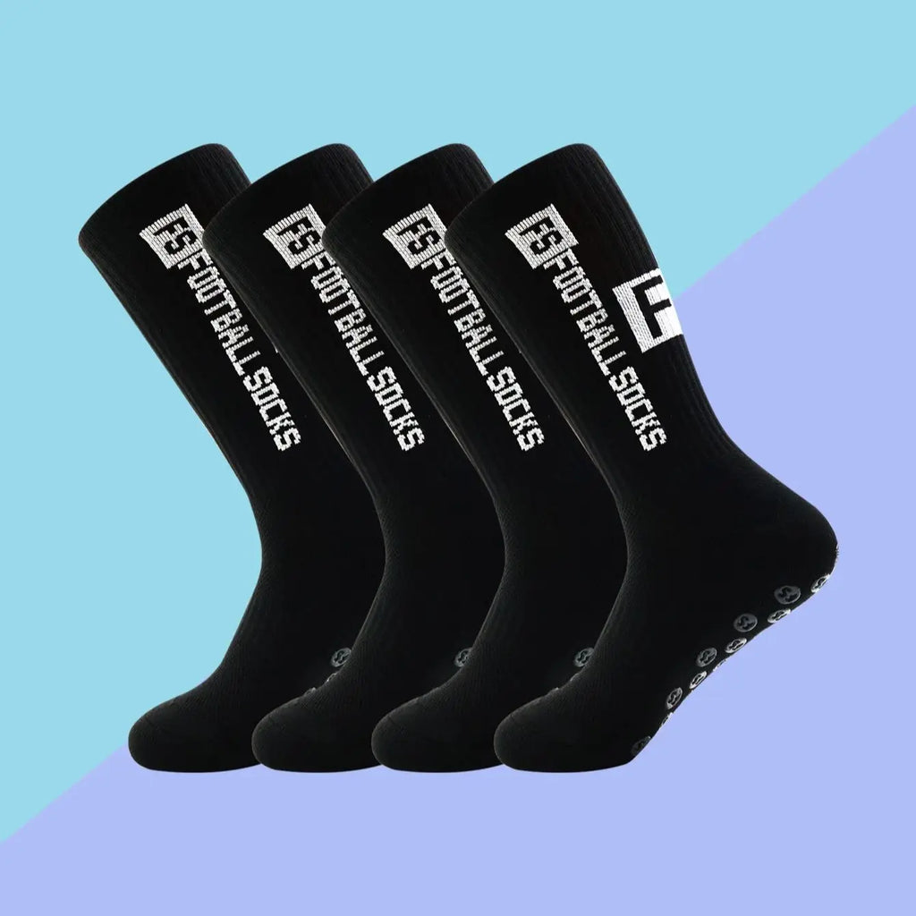 Non-Slip Athletic Soccer Socks – Cushioned Grip for Football and Basketball