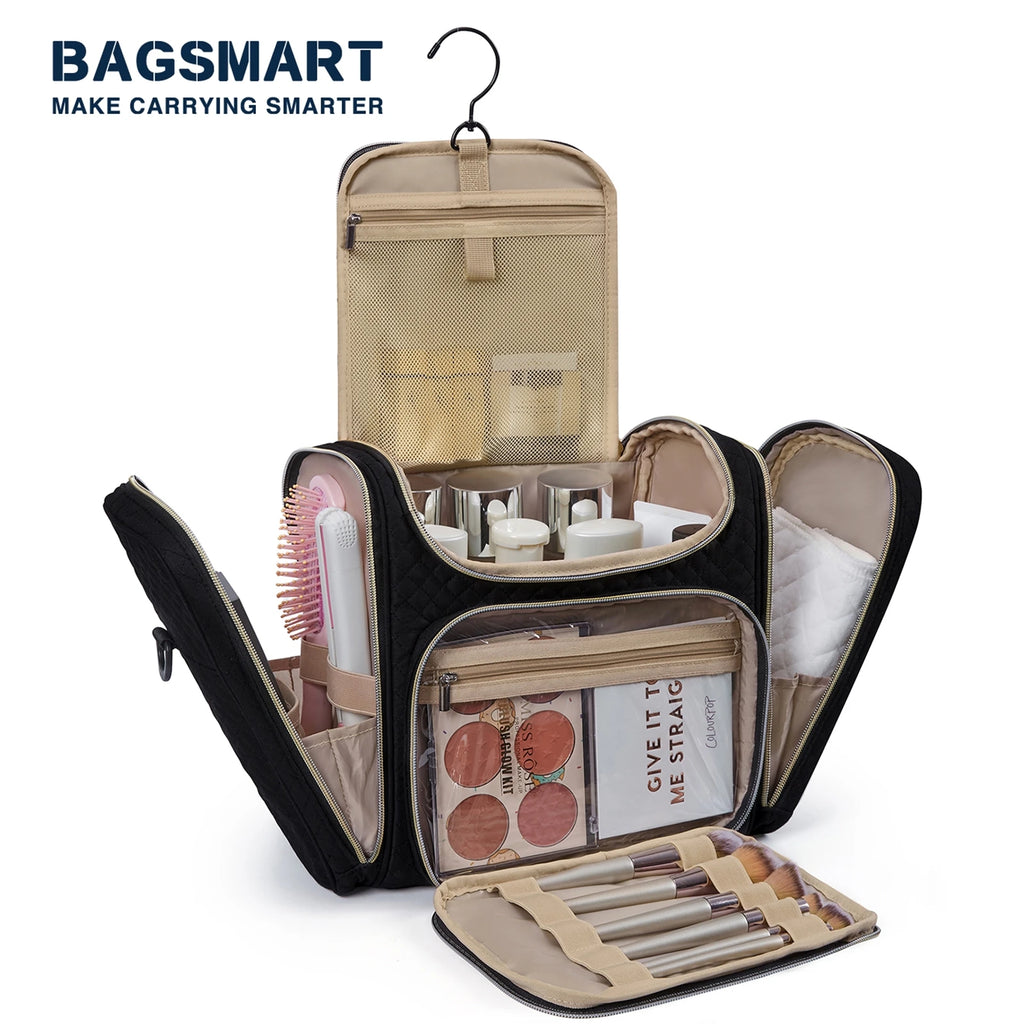 Water-Resistant Makeup Bag – Large Capacity Travel Organizer for Cosmetics