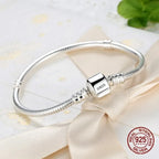 925 Sterling Silver Snake Chain Bracelet – Handmade Jewelry for Women