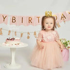 Mini Plastic Crown Topper – Pearl Tiara for Kids Cake and Hair Decoration