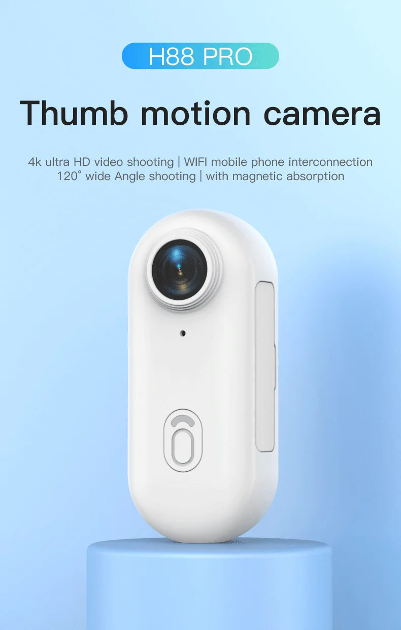 4K Mini Action Camera – Magnetic Wearable Cam for Outdoor Sports