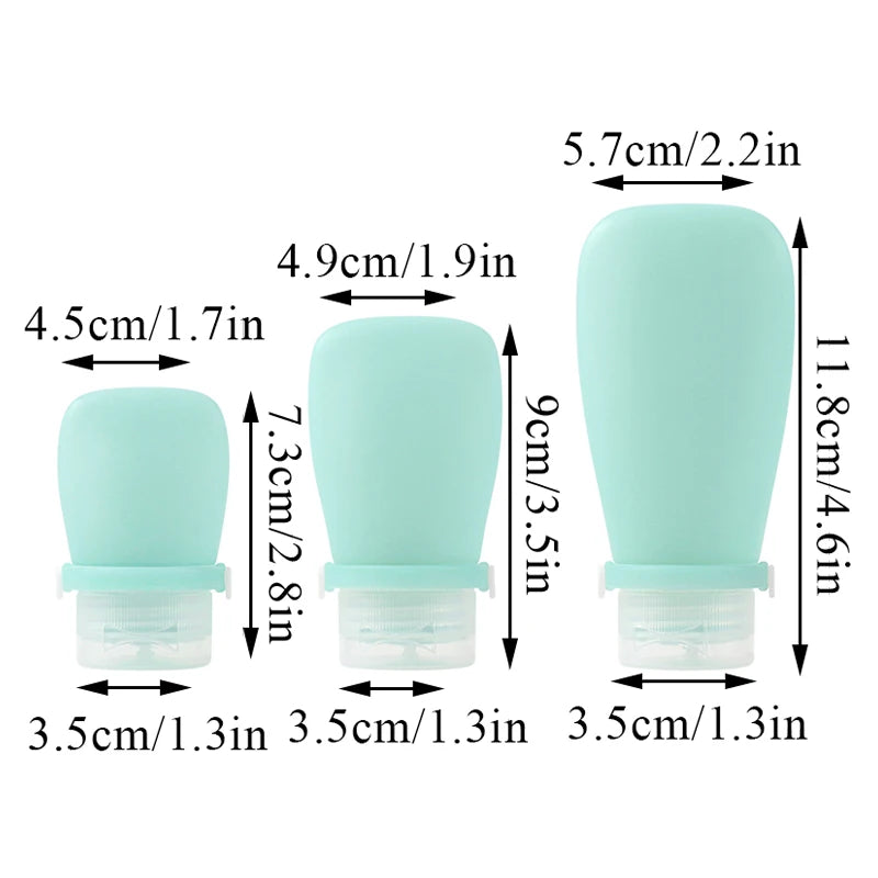 Silicone Travel Bottles – Leakproof Squeeze Tubes for Toiletries and Skincare