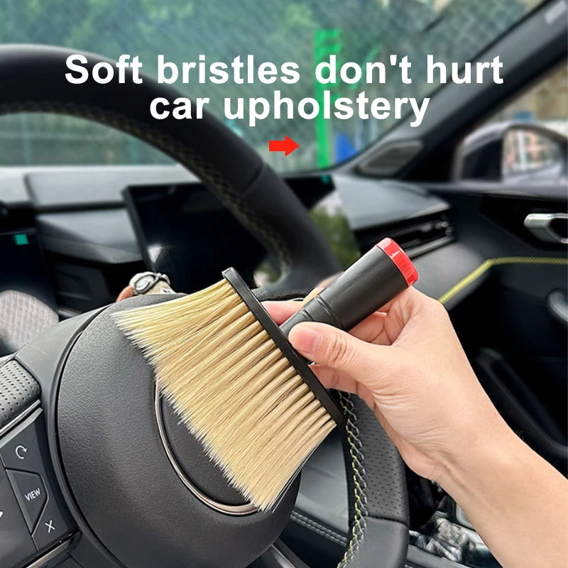 Soft Bristle Cleaning Brush – Dust Removal Tool for Car Interior Detailing