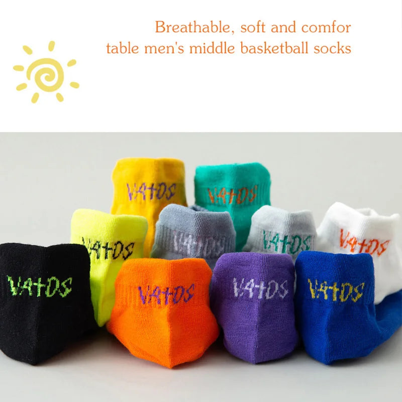 Breathable Ankle Socks – Colorful Invisible Sportswear for Men Running