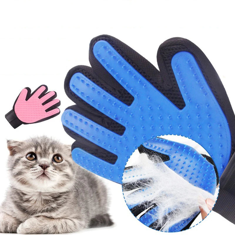 Rubber Grooming Gloves – Pet Hair Remover Brush for Dog and Cat Bathing