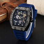 Bamboo Hollow Dial Quartz Watch – Fashionable Wooden Wristwatch for Men
