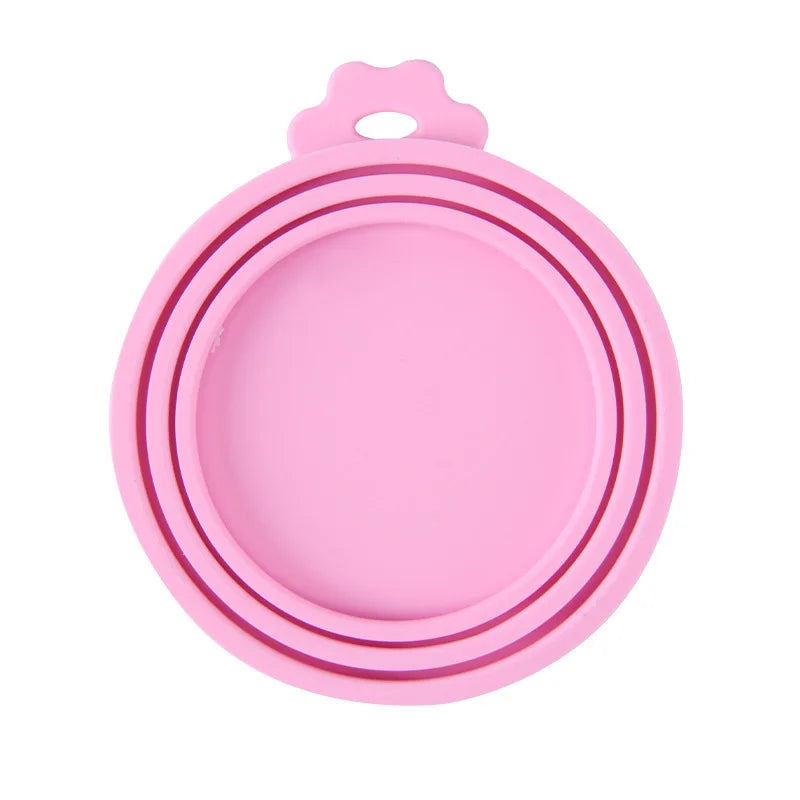 Silicone Pet Food Can Lids and Spoon – Airtight Seal for Dog and Cat Storage