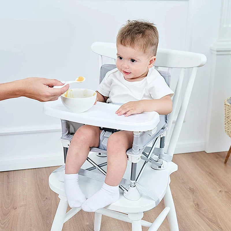 Portable Baby Booster Seat – Folding Dining Chair for Travel and Outdoor Use