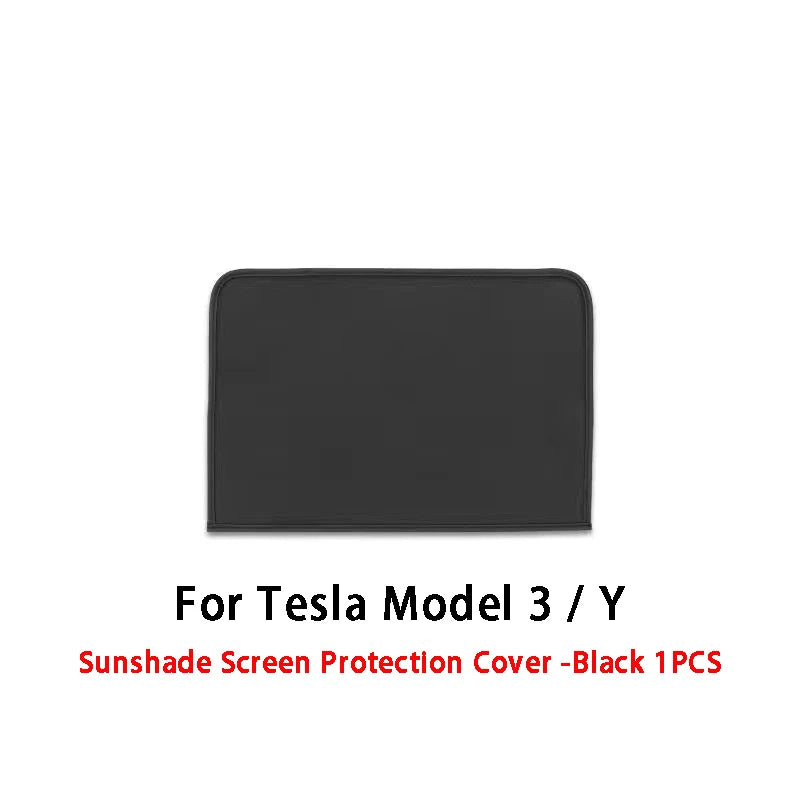 Anti-UV Navigation Screen Cover – Protective Sunshade for Tesla Model 3 Y