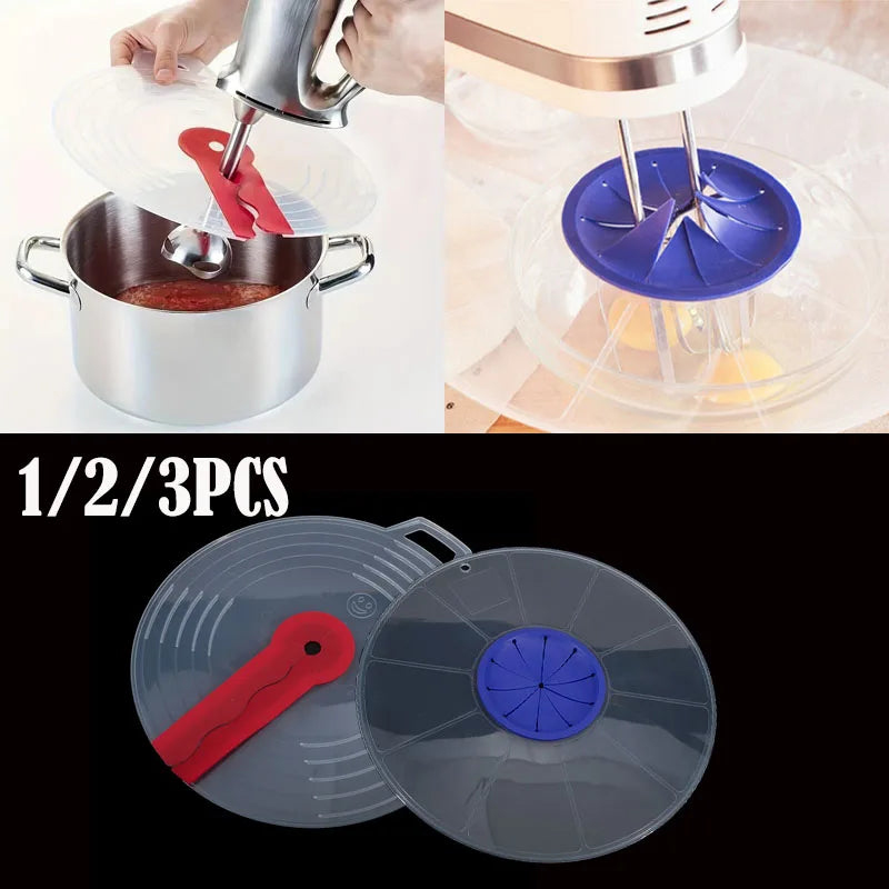 Silicone Mixing Bowl Splatter Guard – Splashproof Lid for Baking and Cooking