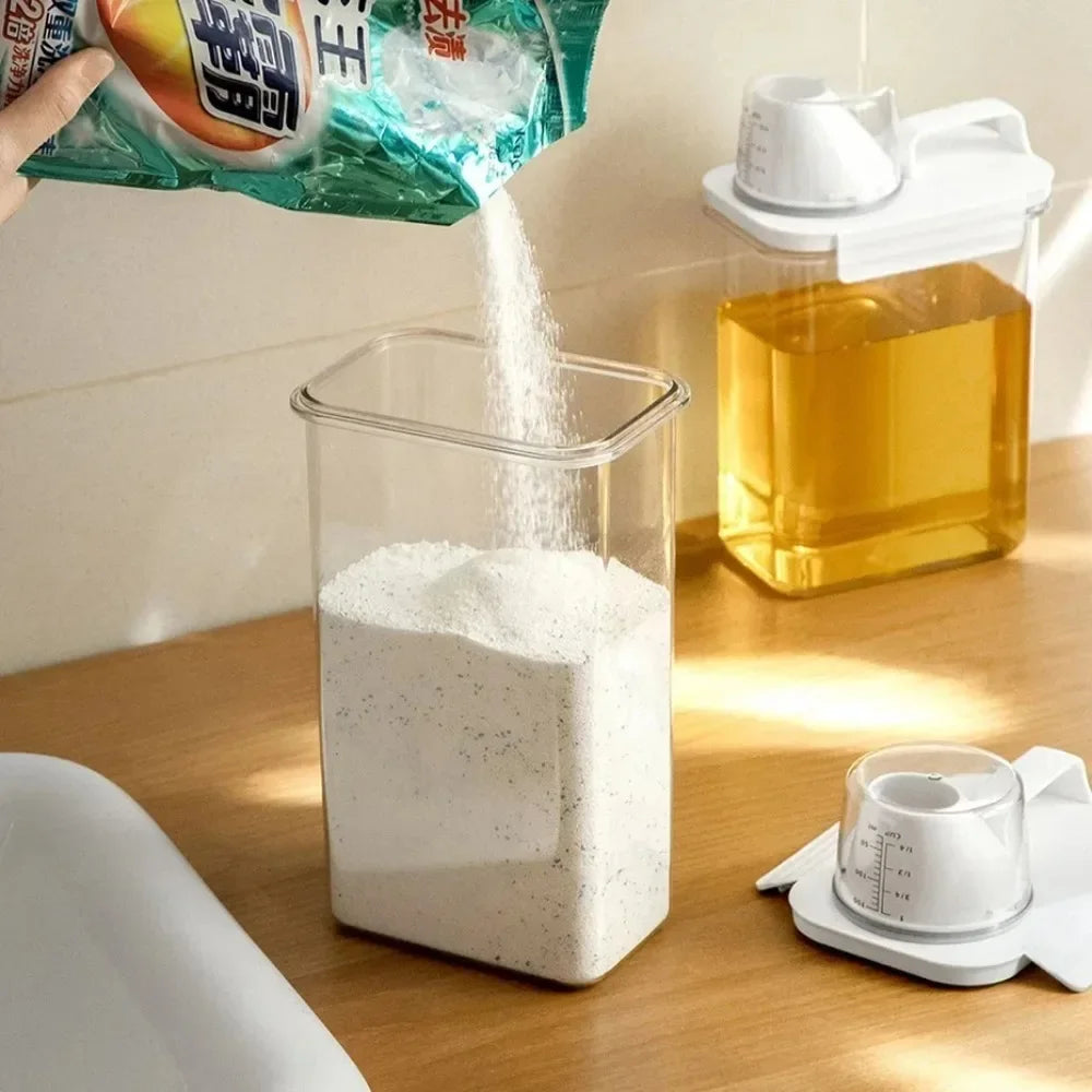 Airtight Laundry Detergent Storage Container – Multi-Size Powder Organizer for Home