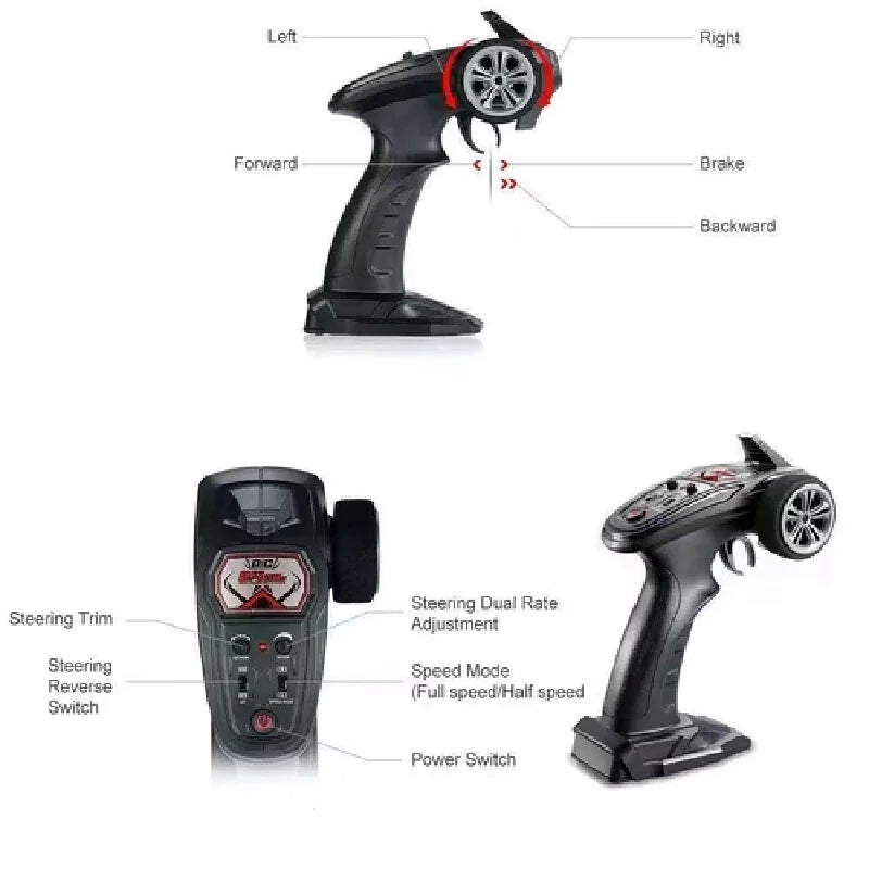 1:10 RC Monster Truck – 4WD High-Speed Off-Road Vehicle for Kids