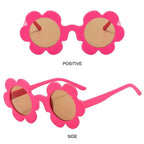 Retro Sunflower Round Sunglasses – Floral Festival Shades for Women