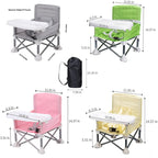 Portable Baby Booster Seat – Folding Dining Chair for Travel and Outdoor Use