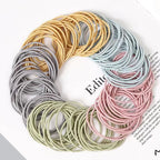 Nylon Elastic Hair Bands – 3.5CM Soft Ponytail Scrunchies for Daily Styling