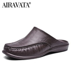 Men EVA Slip-On Flat Sandals – Lightweight Beach Shoes for Summer Casual Wear