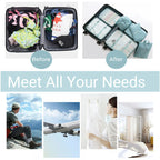 Mesh Travel Packing Cubes – Luggage Organizer Set for Suitcase Storage