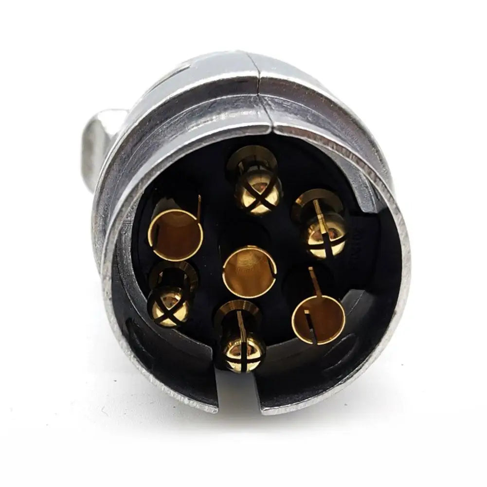 7-Pin Trailer Plug and Socket – Aluminum Alloy Connector for RV Boat Truck