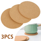 Round Cork Pot Holder – Heat Resistant Trivet Mat for Kitchen Worktop Protection
