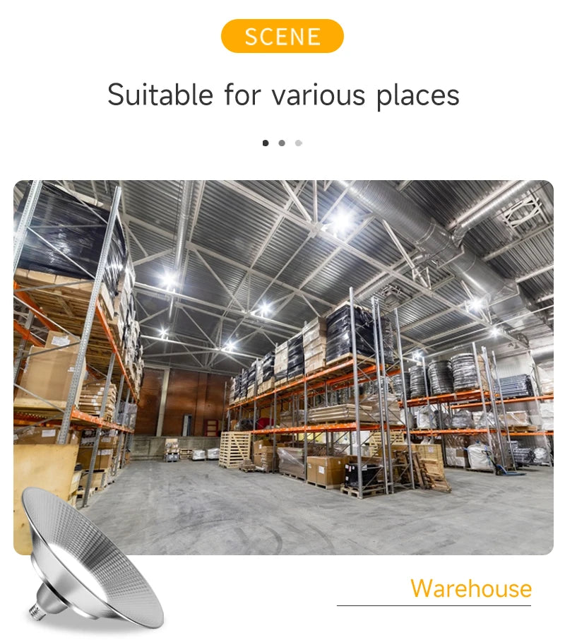 Waterproof LED Garage Bay Light – Aluminum High Brightness for Warehouse