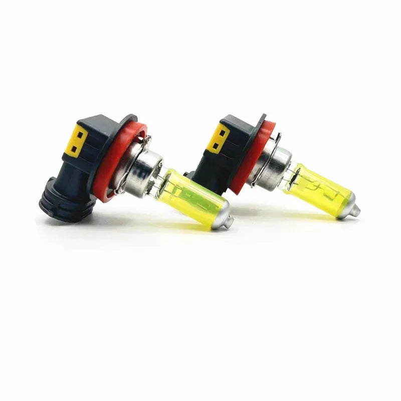 H8 Halogen Fog Light Bulbs – 3000K Yellow Automotive Headlight Replacement