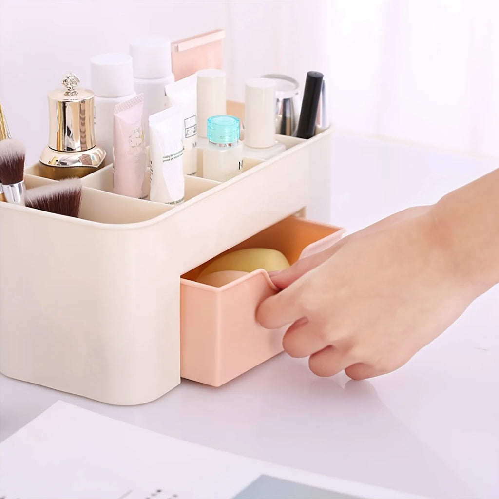Makeup Organizer – 6 Compartment Cosmetic Storage for Vanity and Jewelry