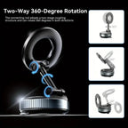 Magnetic Car Phone Holder – 360° Rotatable Suction Mount for Navigation
