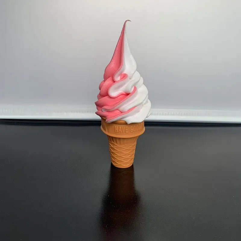 Realistic 15cm Fake Ice Cream Cake – Decorative Prop for Shop Cafe Photography