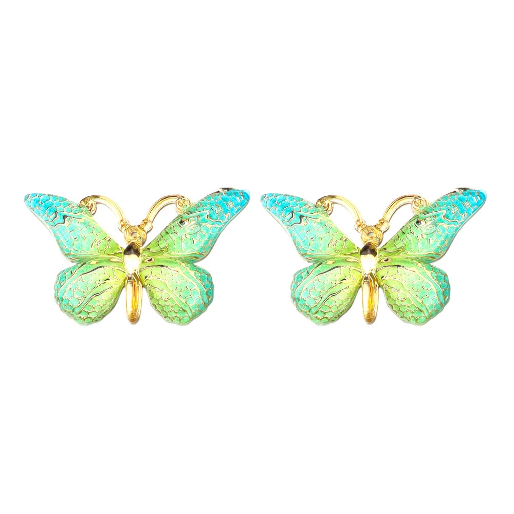 Acrylic Butterfly Beads – 25x38mm Gradient Charms for DIY Jewelry Making