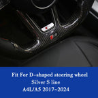 Aluminum S-Line Steering Wheel Emblem – Decorative Car Interior Accessory