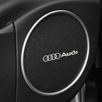 3D Aluminum Car Badge Emblems – Interior Audio Decoration for Audi Models