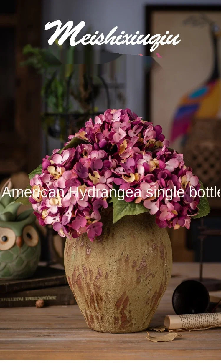 Artificial Silk Hydrangea – Realistic Flower Stem for Wedding Decor