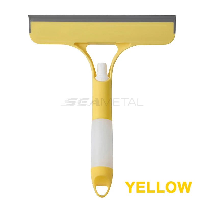 3-in-1 Glass Cleaning Squeegee – Spray Bottle Tool for Car and Home Wash