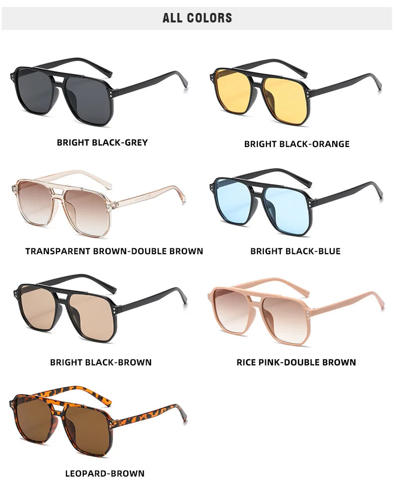 Vintage Square Mirror Sunglasses – Retro Fashion Eyewear for Women