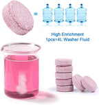 Effervescent Glass Cleaner Tablets – Concentrated Windshield Wash for Car Care