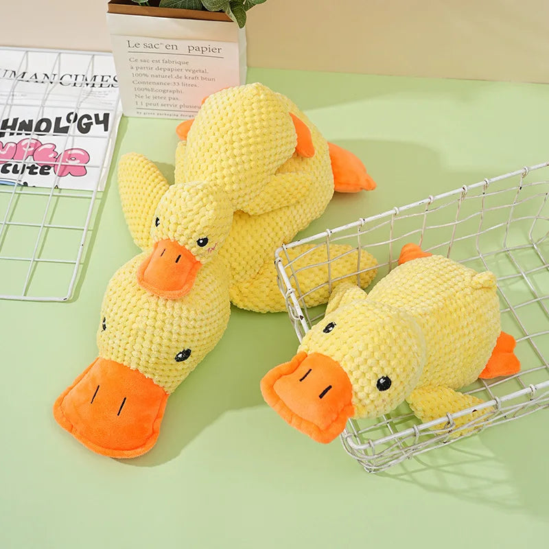 Plush Sleeping Duck Dog Toy – Bite Resistant Teeth Grinding for All Breeds