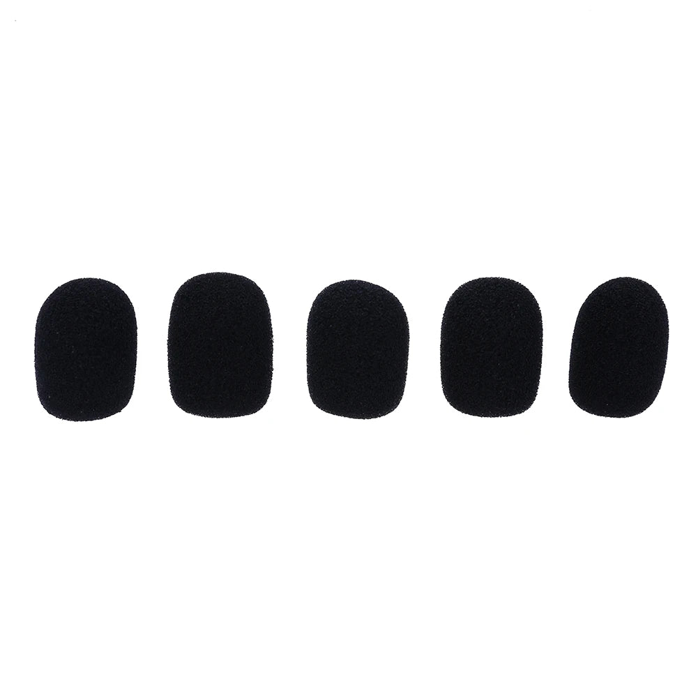 Soft Elastic Sponge Microphone Covers – Foam Windscreens for Headset Mics