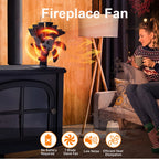 7-Blade Heat Powered Stove Fan – Silent Aluminum Eco-Fan for Log Wood Burners