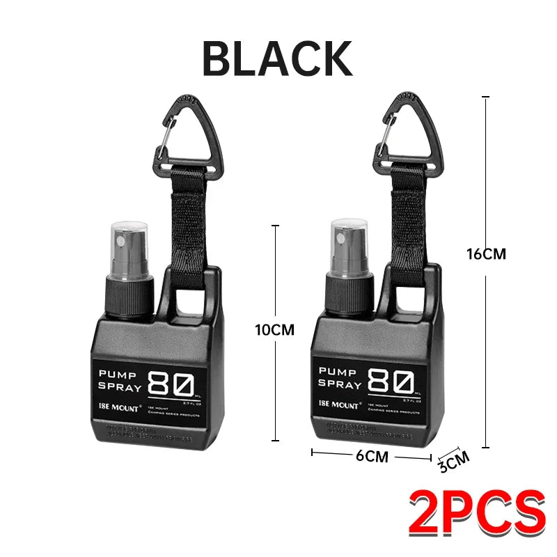 Portable 80ml Spray Bottle – Refillable Cosmetic Container for Outdoor Travel