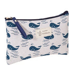 Canvas Small Cosmetic Bag – Portable Makeup Organizer for Travel