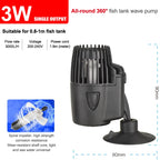 Submersible Wavemaker Pump – 3W Aquarium Water Circulation for Fish Tanks
