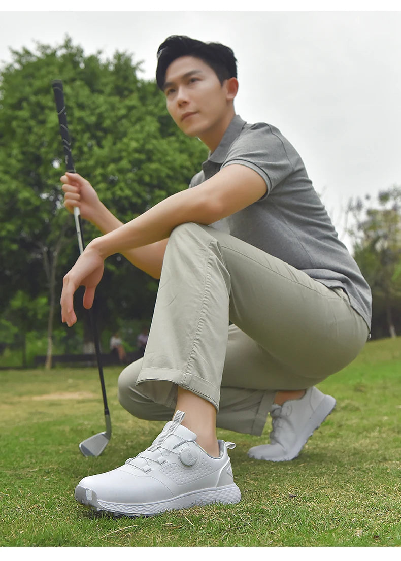 Waterproof Golf Sneakers – Casual Athletic Footwear for Men and Women
