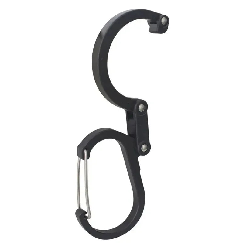 Rotating Hybrid Gear Clip – Heavy Duty Carabiner for Camping and Hiking